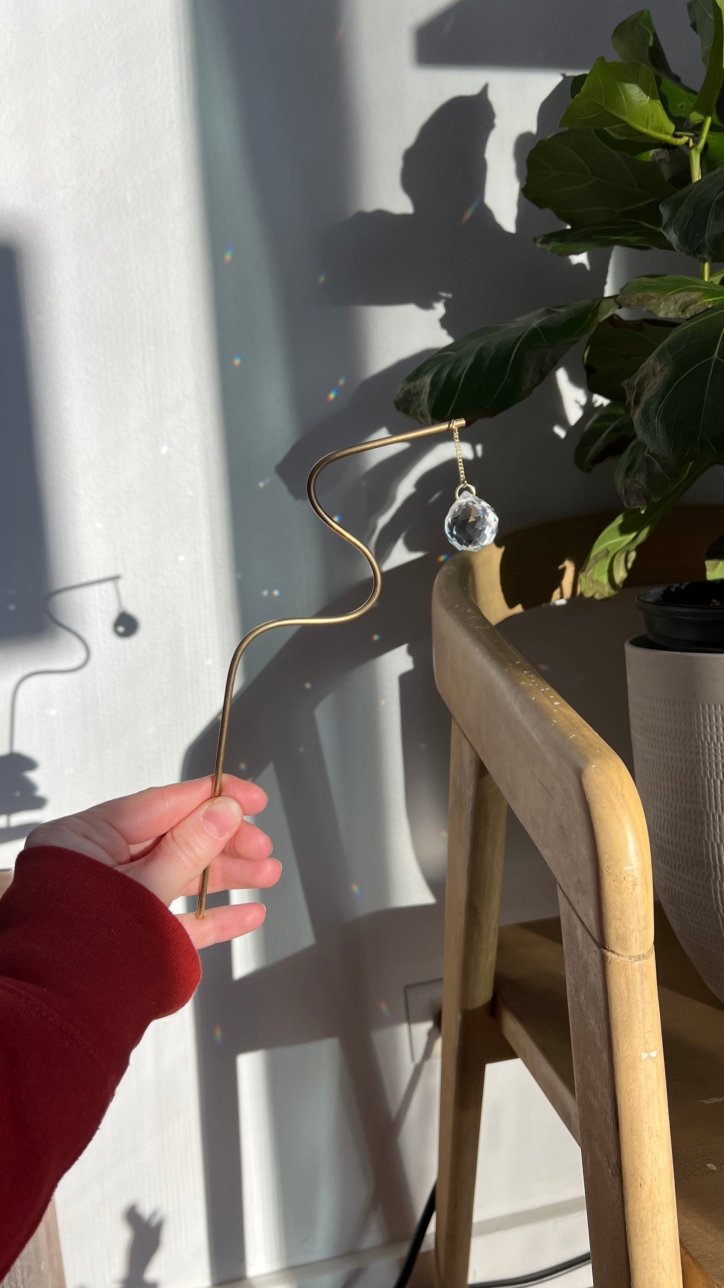 squiggle plant stake