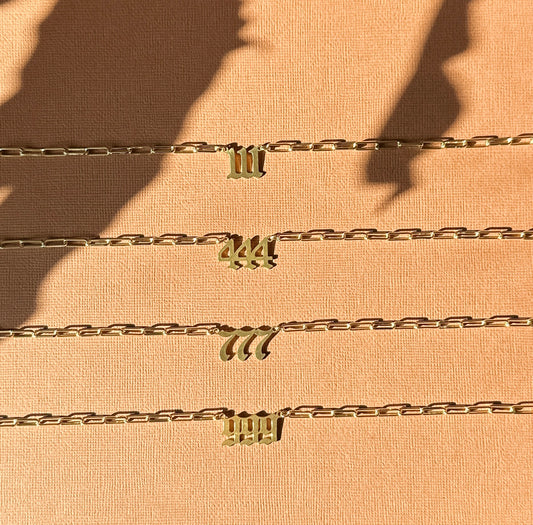 Angel Number hat chains