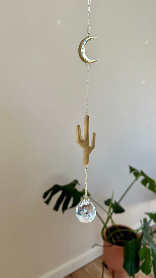 cactus moon suncatcher